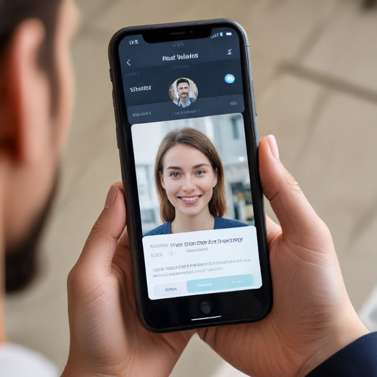 A user securely logging into a Yesbet account using biometric facial recognition on a mobile device.